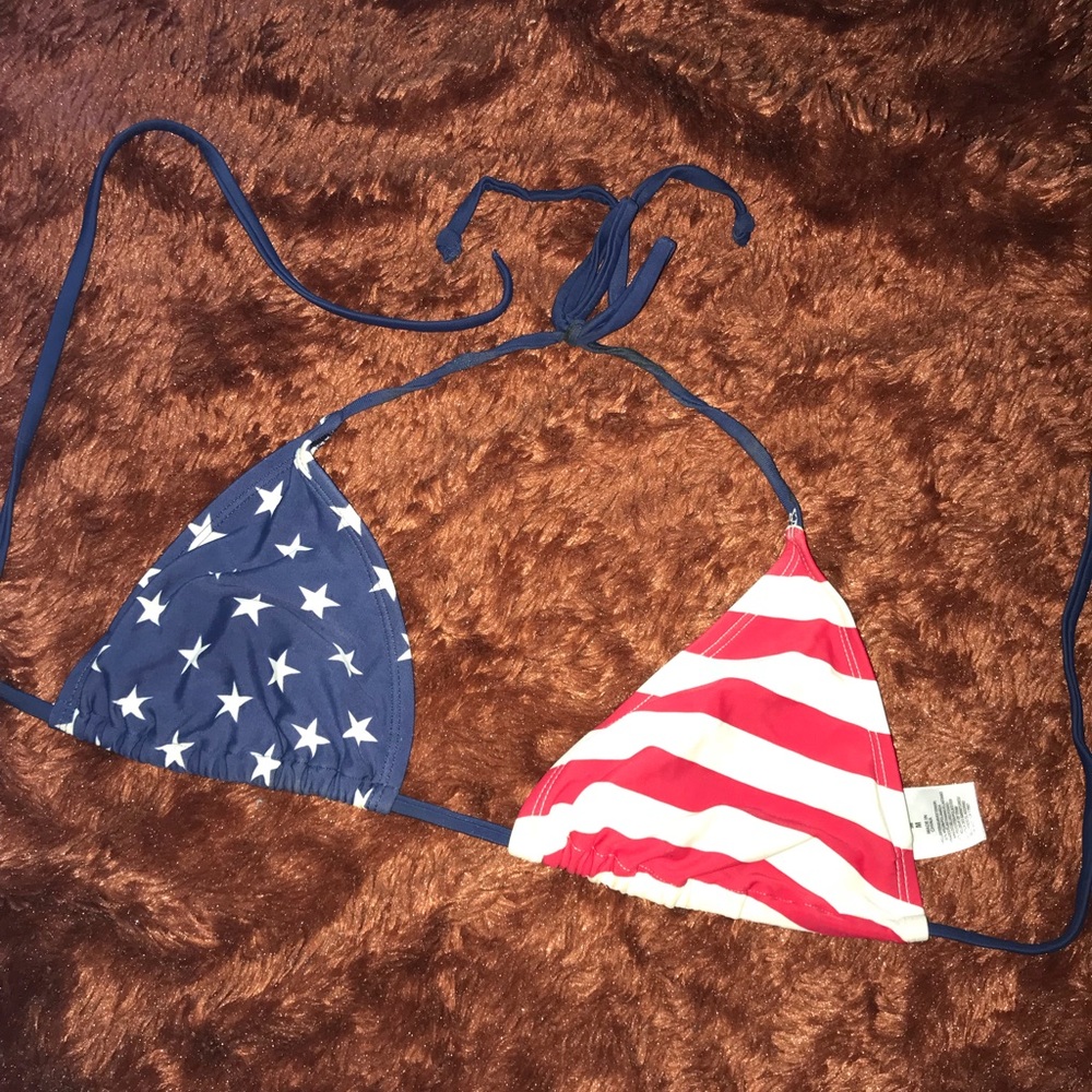 American flag bikini top